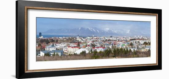 Panoramic View across the City of Reykjavik, Iceland, Polar Regions-Chris Hepburn-Framed Photographic Print