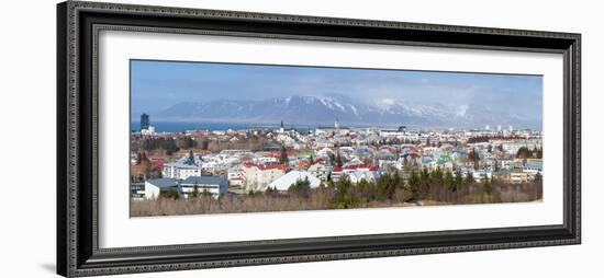 Panoramic View across the City of Reykjavik, Iceland, Polar Regions-Chris Hepburn-Framed Photographic Print