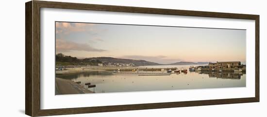 Panoramic View Back to the Harbour at Lyme Regis Taken from the Cobb-John Woodworth-Framed Photographic Print