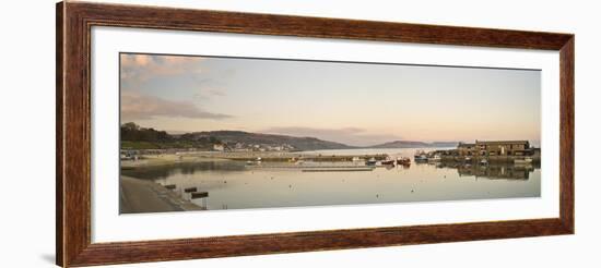 Panoramic View Back to the Harbour at Lyme Regis Taken from the Cobb-John Woodworth-Framed Photographic Print