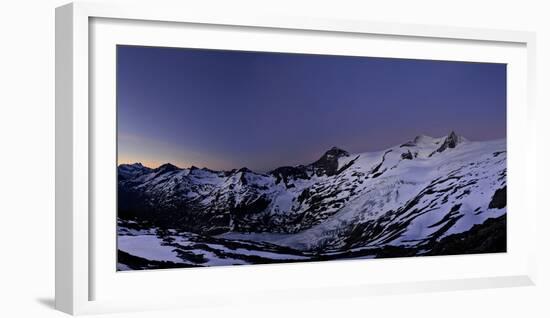 Panoramic View from the 'Neuen Prager HŸtte' (Alpine Hut) at Dawn, Venedigergruppe-Stefan Sassenrath-Framed Photographic Print
