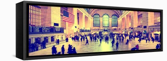 Panoramic View - Grand Central Terminal at 42nd Street and Park Avenue in Midtown Manhattan-Philippe Hugonnard-Framed Premier Image Canvas