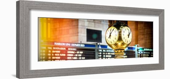 Panoramic View - Grand Central Terminal's Four-Sided Seth Thomas Clock - Manhattan - New York-Philippe Hugonnard-Framed Photographic Print