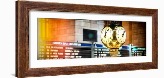 Panoramic View - Grand Central Terminal's Four-Sided Seth Thomas Clock - Manhattan - New York-Philippe Hugonnard-Framed Photographic Print