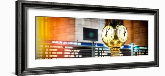 Panoramic View - Grand Central Terminal's Four-Sided Seth Thomas Clock - Manhattan - New York-Philippe Hugonnard-Framed Photographic Print