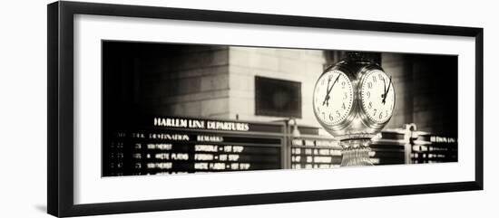 Panoramic View - Grand Central Terminal's Four-Sided Seth Thomas Clock - Manhattan - New York-Philippe Hugonnard-Framed Photographic Print