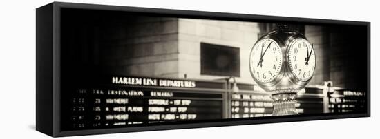 Panoramic View - Grand Central Terminal's Four-Sided Seth Thomas Clock - Manhattan - New York-Philippe Hugonnard-Framed Premier Image Canvas