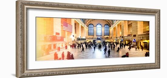 Panoramic View - Instants of NY Series - Grand Central Terminal at 42nd Street and Park Avenue-Philippe Hugonnard-Framed Photographic Print