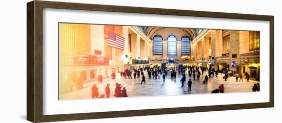 Panoramic View - Instants of NY Series - Grand Central Terminal at 42nd Street and Park Avenue-Philippe Hugonnard-Framed Photographic Print