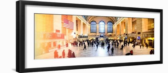 Panoramic View - Instants of NY Series - Grand Central Terminal at 42nd Street and Park Avenue-Philippe Hugonnard-Framed Photographic Print