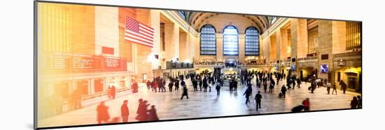 Panoramic View - Instants of NY Series - Grand Central Terminal at 42nd Street and Park Avenue-Philippe Hugonnard-Mounted Photographic Print