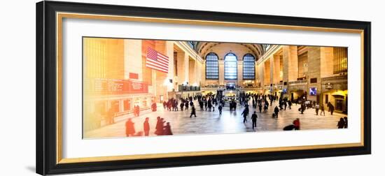 Panoramic View - Instants of NY Series - Grand Central Terminal at 42nd Street and Park Avenue-Philippe Hugonnard-Framed Photographic Print