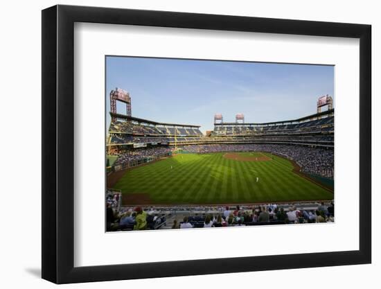 Panoramic view of 29,183 baseball fans at Citizens Bank Park, Philadelphia, PA, who are watching...-null-Framed Photographic Print