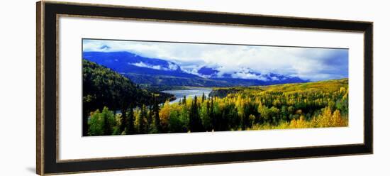 Panoramic View of a Landscape, Yukon River, Alaska, USA-null-Framed Photographic Print