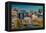 Panoramic view of Baltimore Inner Harbour, Maryland - shot from Federal Park Hill-null-Framed Premier Image Canvas