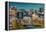 Panoramic view of Baltimore Inner Harbour, Maryland - shot from Federal Park Hill-null-Framed Premier Image Canvas