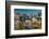 Panoramic view of Baltimore Inner Harbour, Maryland - shot from Federal Park Hill-null-Framed Photographic Print