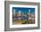 Panoramic view of Baltimore Inner Harbour, Maryland - shot from Federal Park Hill-null-Framed Photographic Print