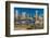 Panoramic view of Baltimore Inner Harbour, Maryland - shot from Federal Park Hill-null-Framed Photographic Print