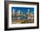 Panoramic view of Baltimore Inner Harbour, Maryland - shot from Federal Park Hill-null-Framed Photographic Print