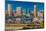 Panoramic view of Baltimore Inner Harbour, Maryland - shot from Federal Park Hill-null-Mounted Photographic Print