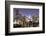 Panoramic View of Bangkok at Night from Rembrandt Hotel and Towers-Lee Frost-Framed Photographic Print