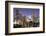 Panoramic View of Bangkok at Night from Rembrandt Hotel and Towers-Lee Frost-Framed Photographic Print