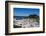 Panoramic View of Beautiful Lindos Village with its Castle (Acropolis)-Michael Runkel-Framed Photographic Print