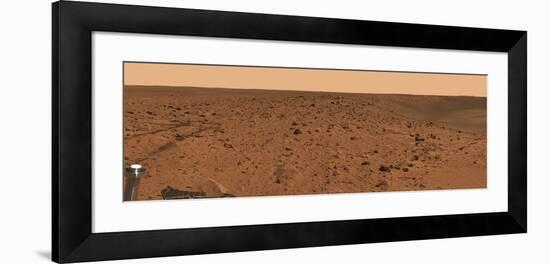 Panoramic View of Bonneville Crater On Surface of Mars-Stocktrek Images-Framed Photographic Print