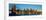 Panoramic View of Brooklyn Bridge and East River at Sunrise with New York City-null-Framed Photographic Print