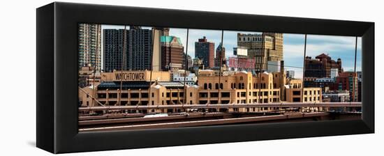 Panoramic View of Brooklyn Bridge of the Watchtower Building-Philippe Hugonnard-Framed Premier Image Canvas