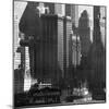 Panoramic View of Buildings in Lower Manhattan Taken from the New Jersey Banks of the Hudson River-Andreas Feininger-Mounted Photographic Print