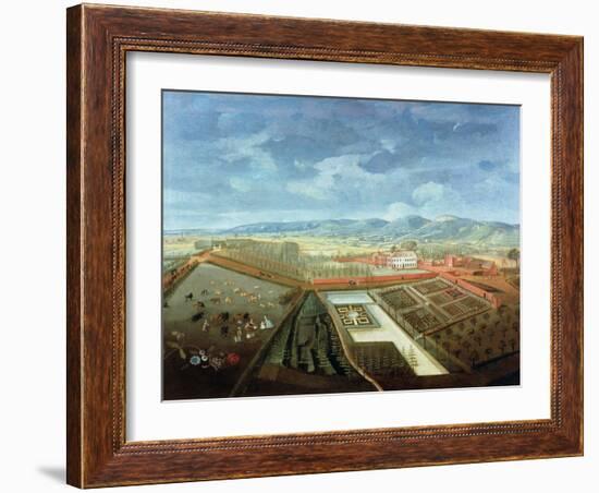 Panoramic View of Charlton Park, c.1745-Thomas Robins-Framed Giclee Print