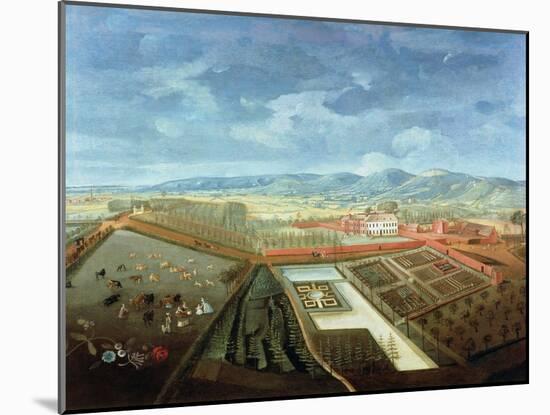 Panoramic View of Charlton Park, c.1745-Thomas Robins-Mounted Giclee Print