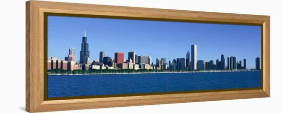 Panoramic View of Chicago Harbor, Chicago, Il-null-Framed Stretched Canvas