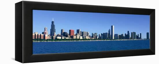 Panoramic View of Chicago Harbor, Chicago, Il-null-Framed Stretched Canvas