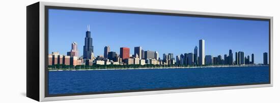 Panoramic View of Chicago Harbor, Chicago, Il-null-Framed Stretched Canvas