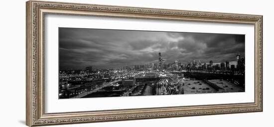 Panoramic view of Chicago, Illinois, USA-Panoramic Images-Framed Photographic Print