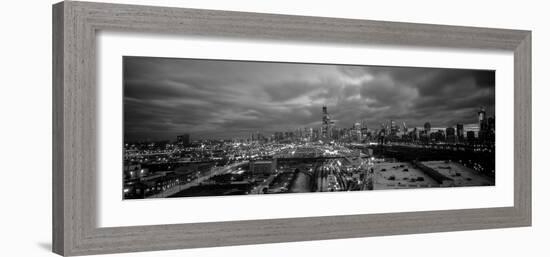 Panoramic view of Chicago, Illinois, USA-Panoramic Images-Framed Photographic Print