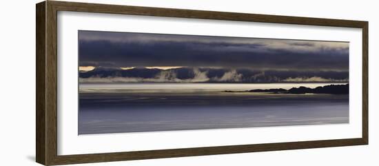 Panoramic View of Dawn Breaking across the Sound of Raasay and the Isle of Rona-John Woodworth-Framed Photographic Print