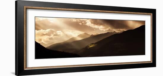 Panoramic View of Dolomite Alps in the Evening, Northern Italy-null-Framed Photographic Print