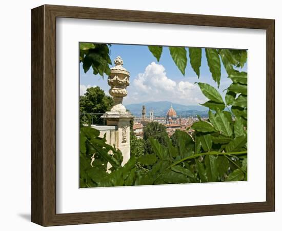 Panoramic View of Florence from Bardini Garden, Florence, UNESCO World Heritage Site, Italy-Nico Tondini-Framed Photographic Print
