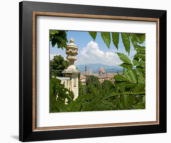 Panoramic View of Florence from Bardini Garden, Florence, UNESCO World Heritage Site, Italy-Nico Tondini-Framed Photographic Print