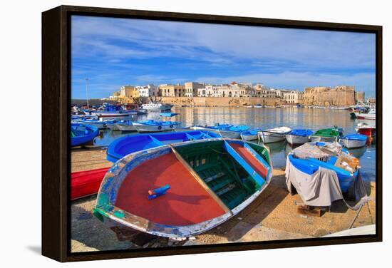 Panoramic View of Gallipoli. Puglia. Southern Italy.-Mi.Ti.-Framed Premier Image Canvas