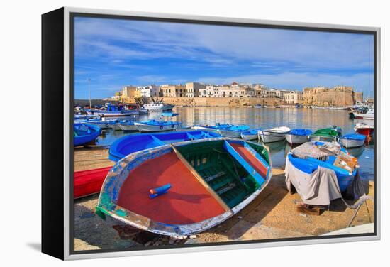 Panoramic View of Gallipoli. Puglia. Southern Italy.-Mi.Ti.-Framed Premier Image Canvas