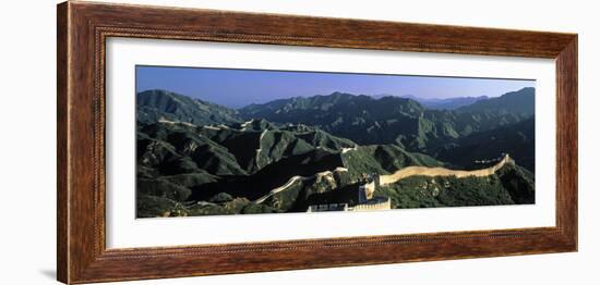 Panoramic View of Great Wall of China, Badaling, China-James Montgomery Flagg-Framed Photographic Print