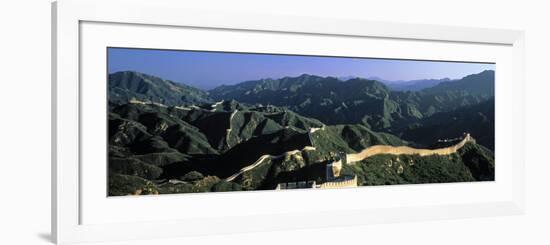 Panoramic View of Great Wall of China, Badaling, China-James Montgomery Flagg-Framed Photographic Print