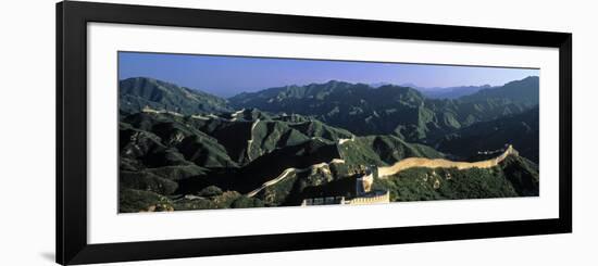 Panoramic View of Great Wall of China, Badaling, China-James Montgomery Flagg-Framed Photographic Print