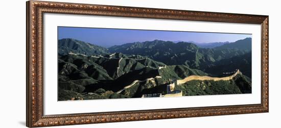 Panoramic View of Great Wall of China, Badaling, China-James Montgomery Flagg-Framed Photographic Print