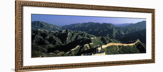 Panoramic View of Great Wall of China, Badaling, China-James Montgomery Flagg-Framed Photographic Print